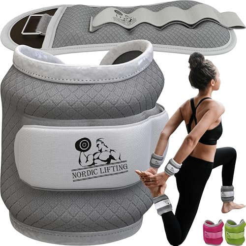 Adjustable Neoprene Ankle/Wrist Weights (1 Pair) - 1-5 lbs - Nordic Lifting