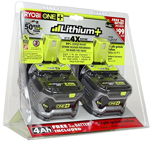 Ryobi 18-Volt ONE+ Lithium-Ion Ah High Capacity Battery (2-Pack) P145