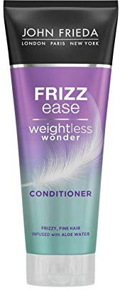John Frieda Weightless Wonder Conditioner for Frizzy, Fine Hair with Aloe Water 250ml, Lightweight Conditioner for Fine, Frizzy, Dry Hair