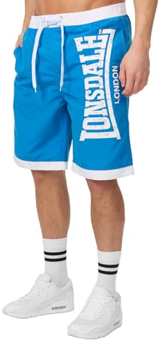 Lonsdale London Clennel Hombre Bañador Azul 100% poliéster Regular