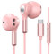 Ecouteur USB C pour Samsung Galaxy S23 S24 S22 Ultra S21 S20 A54 A55, Écouteurs USB Type C Intra Auriculaires avec Micro et contrôle du Volume pour iPhone 16 15 Plus Pro MAX, Pixel 8 7 Pro 6, iPad Pro