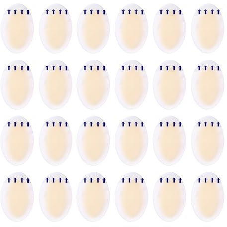 WeddHuis 24 Stück Blasenpflaster, Hydrokolloid Pflaster, Blasenpflaster Ferse, Gel Pflaster, Fersenkissen, Blasenprävention für Zehen und Finger, Vorfuß Ferse Fersenschutz und Schutzhaut