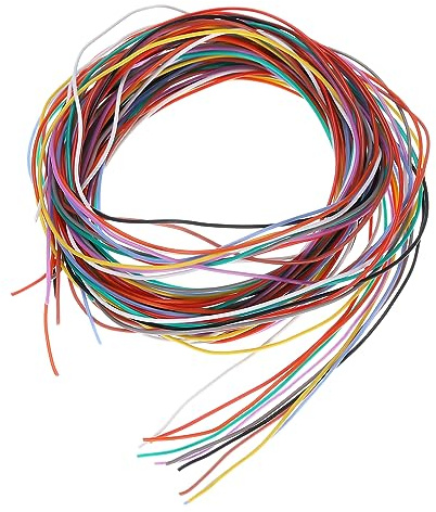 QUARKZMAN 30 Calibre Silicona Alambre 30AWG 10 Colores 1.5m/4.92 Pies 10uds