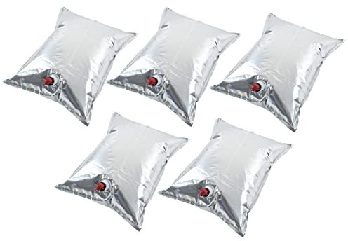 Gavigain Sacs à Boissons, Sacs de Stockage de liquides avec Bec verseur, Sacs de Recharge de Sac à vin, Sacs de liquides imperméables pour l'eau, Le café, Le thé, Les Boissons, Les Cocktails