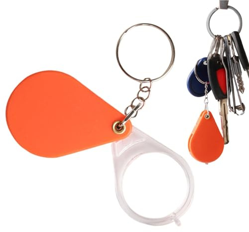 Lupa De Bolsillo,Lupa Plegable Pequeña De Mano Con Llavero - Lente De Aumento Pequeña Para Inspección, Lectura, Lupa Interior Y Exterior Para La Vida Diaria 10x Lupa De Bolsillo Para Leer Lupa De Bols