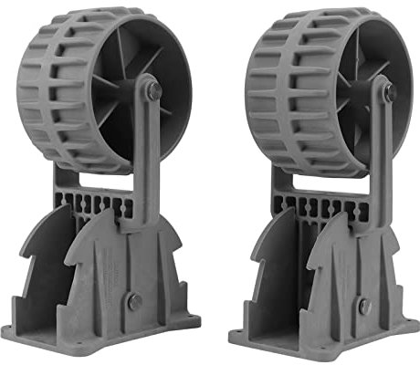 Fockety Schlauchbooträder, 2 Stück, leicht montierbare Slipräder für Schlauchboote, hochklappbare Schlauchbooträder, Nylon Rippen, Schleppräder für Schlauchbootanhänger