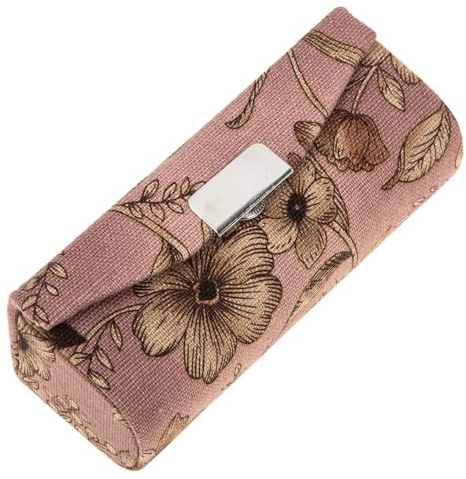 Alipis Astuccio per Rossetto con Specchio Interno, Porta Balsamo Labbra in Pelle Elegante, Contenitore Portatile Compatto per Trucco da Viaggio