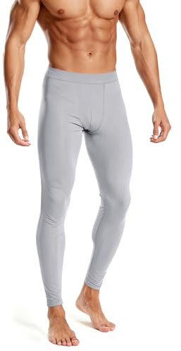Rane Sports Pantaloni a Compressione da Uomo, ad Asciugatura Rapida, Traspiranti, Altamente Elastici, per Il Fitness, per l'allenamento della Corsa