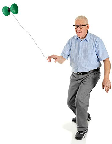 HETHLIF Diabolo Trippellager Rolig Kinesisk Yoyo för Handträning och Underhållning, Lämplig för Alla åldrar, ABS-material - Röd/Grön/Gul (Grön)