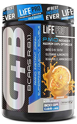 Life Pro BCAA + Glutamina 300gr | Incrementa la Síntesis Proteica | Crecimiento y Mantenimiento Muscular