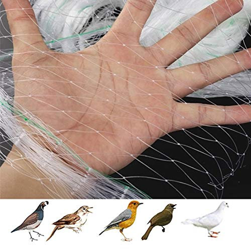 APOE Filet Anti Oiseaux Nylon, Filet de Protection Jardin Plantes pour Bassins, Fruits, Légumes, Blanc 3 × 5m