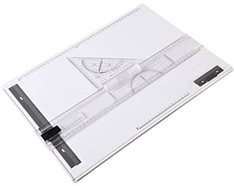 Dickly Reißbrett Zeichentisch A3 Verstellbar Tragbar Ingenieurstudenten