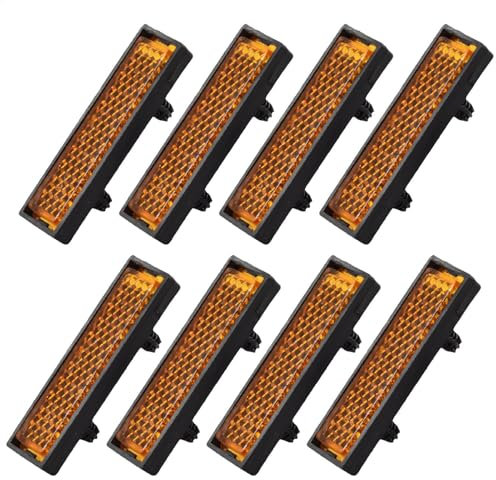 Pedalreflektor für Fahrräder – 8 Stück Pedalreflektionsfolien | Sicherheitsreflektierendes Zubehör für Nachtradfahren | Pedalreflektoren zur Verbesserung der Sichtbarkeit und Sicherheit auf Radtouren