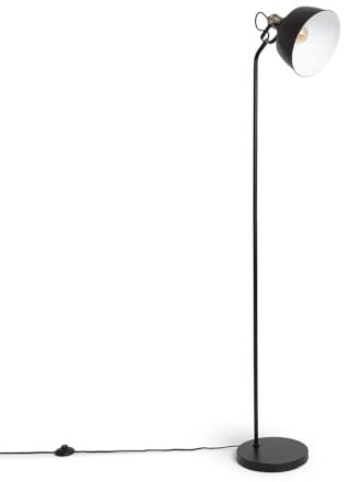 LEDKIA LIGHTING - Lampada da Terra Luise | Design Contemporaneo | Struttura in Metallo Resistente | Ideale per Soggiorno, Camera, Cucina | Attacco E27, Giallo, Metallo