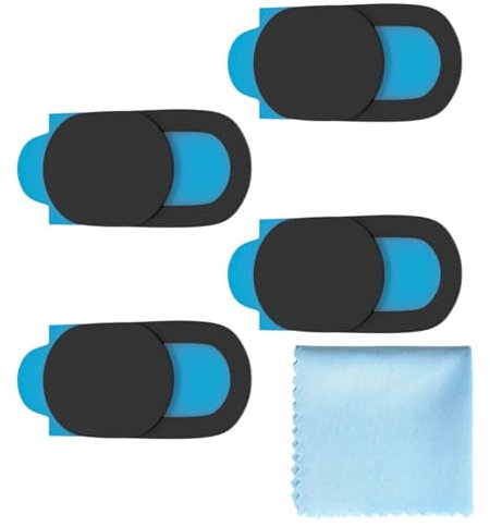 PELISPAN®️ Tapa Camara Portátil y Movil -Tapa Webcam para Portátil con Pañuelo Limpia Lente