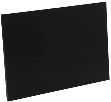 Lastra Acrilica Nera a Specchio per Fai da Te 100x150mm