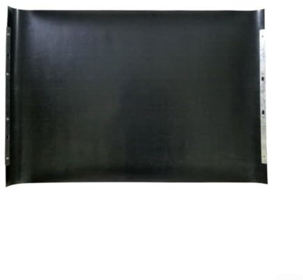 Copertura antipolvere a fisarmonica retrattile in gomma per binari di guida per fresatrice, a prova di olio, antipolvere, impermeabile, protezione per macchine utensili CNC, nero, 400 x 600 mm (500 x