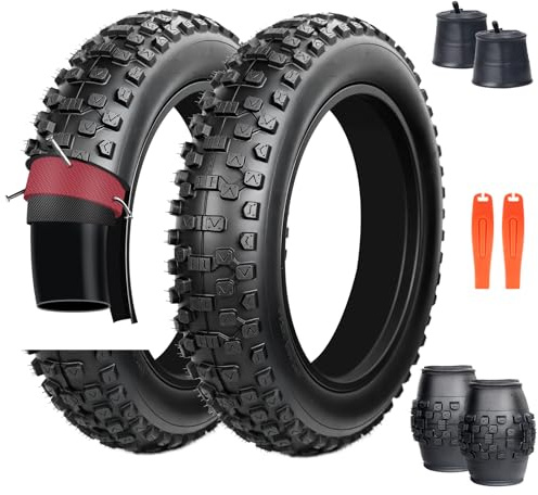 ZUKKA Elcykeldäck på 20 tum, robust, storlek 20 x 4,0, 102–406, vikbart tjockt cykeldäck för elcykel/mountainbike/snöcykel