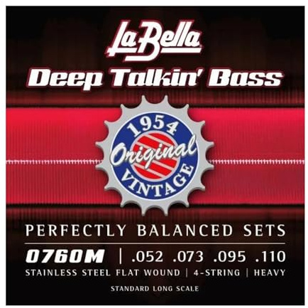 La Bella 760M Flat Wound Bass Strings Set 52/110