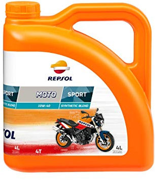 REPSOL Moto Sport 4T 10W-40 Aceite De Motor Para Moto, 4l