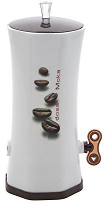 Snips DosaMoka, Dosatore Caffè per Moka e Barattolo Caffè Macinato 250 g, Contenitore Salva Aroma per Caffettiere da 2 a 12 Tazze, Ø10,5 x 25,5 cm, Lavabile in Lavastoviglie, Made in Italy