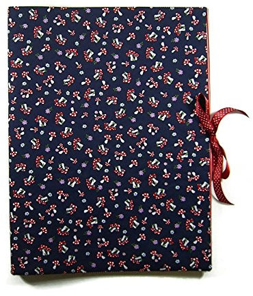 bettina bruder - Sammelmappe DIN A3 - innen 30 Sichthüllen - Fliegenpilze blau weiß rot