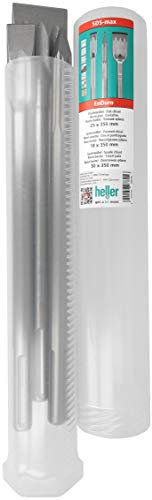 Heller Tools 1218 Enduro Meißel, SDS-plus, Spitz-/Flach-/Spatmeißel 350 mm, meißel set sds plus, sds meissel, beton, stein
