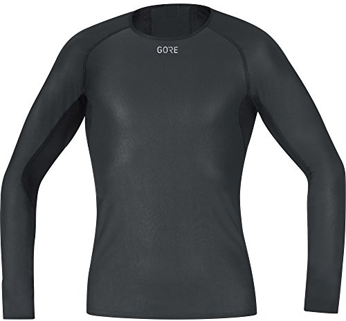 GORE WEAR Herren Windstopper Base Layer Shirt Langarm, Schwarz, XXL EU