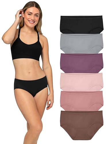 Fruit of The Loom Women's Seamless Underwear Multipack (Assorted), Hipster - Assorted Color, 7