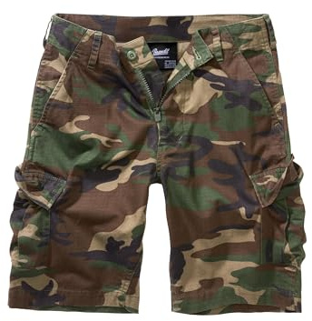 Brandit Kids' BDU Ripstop Shorts Unisex Shorts Negro 100% algodón