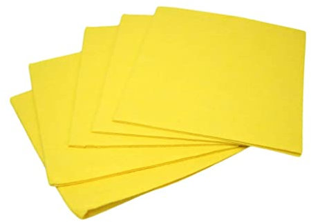 Bahob® 6 Pack Cleaning Cloths for Kitchen, Yellow Cleaning Cloths Super Absorbent Kitchen Dish Towels Dish Rags Washing Wipes (6)