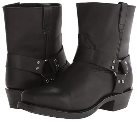 SIULAS 1 par ridstövlar för män - medeltida PU läderstövlar - Steampunk Retro PU läder riddarskor - mode läder riddarstövlar - utomhus Western Cowboy Locomotive Stövlar Skor,Black,41