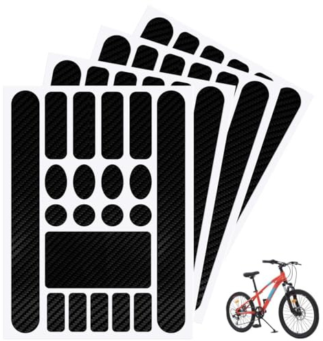 LONZIKP 4 Stück Fahrrad Rahmenschutzfolie MTB Aufkleber Fahrradrahmenschutz Sticker Rahmenschutz Rahmen Carbon Kettenstreben Lackschutzfolie Rennrad
