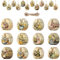 Conejo Colgantes Decoración, 36 Piezas Decoración Madera de Pascua Conejo, Madera Conejito Colgantes Adorno, Decoración Colgantes Conejito Pascua, para Fiesta de Pascua Adorno (B)