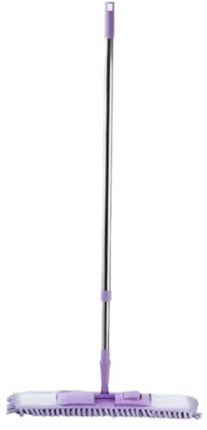 Mopp Golvmopp Lata Plattmopp Hushålls Våta Och Torra Golvmoppning Trägolvplattor Moppduk Mopp för Kök Badrum(Purple)