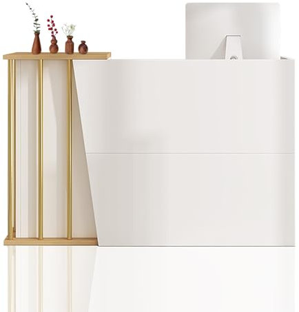 GAOXIAO Empfangstheke Empfangstresen mit Schreibtisch, Rezeption Schreibtisch Theke Schreibtisch Einfach moderner Supermarkt Convenience Salon Bekleidungsgeschäft Kassierer Lobby B 120 cm