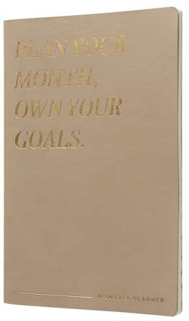 Kokonote Undated Planner - Chai Latte Monthly Planner With 24 Months & Notes | University Essentials, Work From Home Essentials, Work Diary, Perpetual Calendar Book