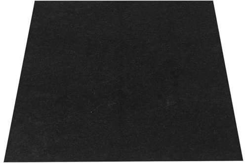 Healifty Alfombrilla Absorbente de Aceite para Suelo de Garaje, Resistente al Desgaste, de Fibra Negra, Adecuado para Mantenimiento y Reparaciones de Coches