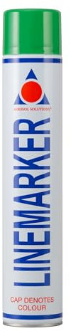 Aerosol Solutions Peinture de Marquage au Sol – Bombe Verte 750 ml, Spray de Traçage pour Gazon, Route, Sports – Pack de 1