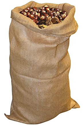 10 sacs en toile de jute naturelle Usage alimentaire 900-7 Dimensions : 56 x 100 cm