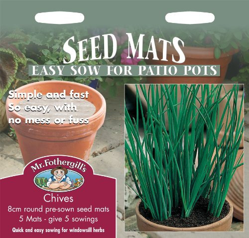 Mr Fothergills - Pictorial Packet - Herb - Chives - 5 Seed Matts