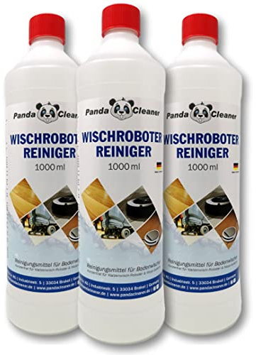 PandaCleaner detergente per robot lavapavimenti - 3L detersivo pavimenti offerta - Floor Cleaner - detergente pavimenti - Delicato su robot e pavimento + Particolarmente economico (3x 1L)