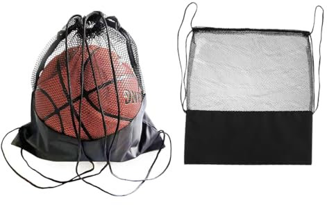 LAKJUOZ 2 Pezzi Borse Per Palloni Da Pallacanestro Sacca Zaino Basket Accessori In Nylon Con Tracolla Borsa Per Pallone Da Basket Pallavolo Tennis