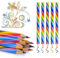 Cutiolly Regenbogenstifte,15pcs Regenbogen Buntstifte,Buntstifte für Erwachsene Kinder,Hölzerne Regenbogenstift,Holzstifte Mehrfarbige Bleistifte Sortierte Farben Art Supplies für Kinder