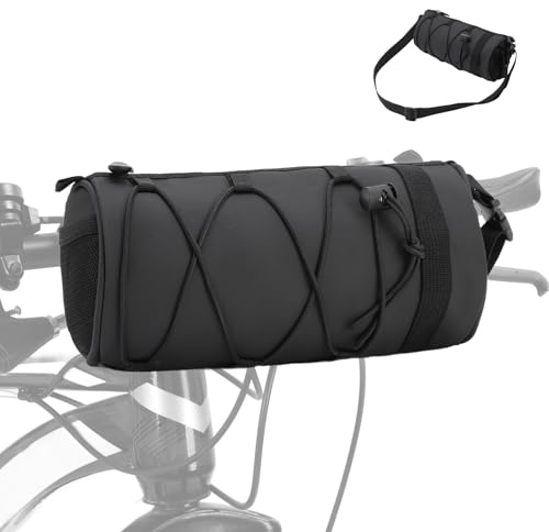 ZEMBSOYA Borsa da manubrio multifunzionale 2.5L capacity, impermeabile per Mountain Bike, front rack hanging bag, Può essere utilizzata come borsa a tracolla