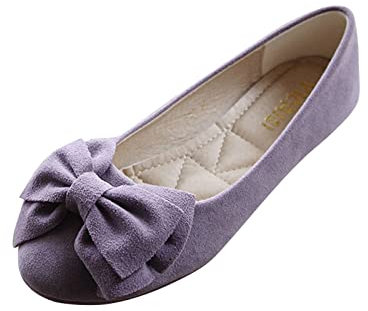 Ballerinas Women's Flat Dress Shoes Slip On Shoes Ballet Women's Shoes Elegant Ballerina Shoes Comfortable Soft Loafer Party Wedding Shoes Mary Jane Low Shoes Bridal Shoes Pumps Casual Shoes, purple