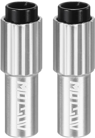 sourcing map 2pcs Bike Inline Cable Adjuster Aluminum Alloy Brake Cable Gear Shift Connector Indexed Inline Cable Tension Adjuster Housing Screws for Mountain and Road Bikes, Gray