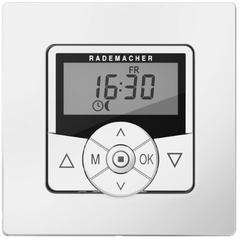Rademacher Troll Standard Zeitschaltuhr 5620-UW, Rohrmotor- & Rollladensteuerung mit Memory-Funktion, Tages- & Wochenprogramm, für Rollladen, Ultraweiß/Weiß (HOMEPILOT Nachfolgemodell verfügbar)