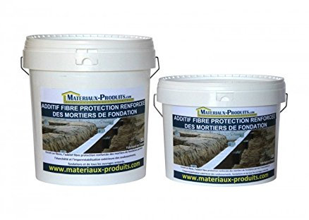 MATPRO Additif fibre protection renforcée des mortiers de fondation 30 L Noir
