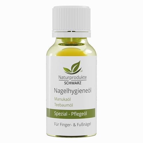 Naturprodukter svart – nagelsvampolja – med premium teeträdolja för vård av nagelsvamp, 10 ml
